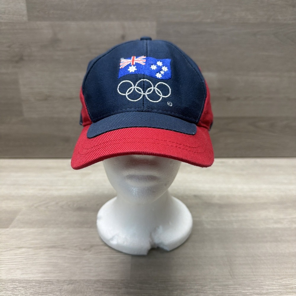 Vintage ISC Brand Hat Australian Flag Olympic Rings 2000 Sydney Olympic Games